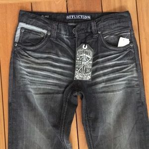 NWT Affliction Jeans Black 30”